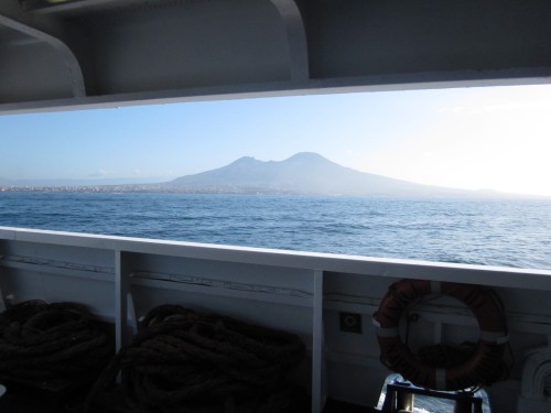 el vesuvio, desde el barco Napoli-Capri